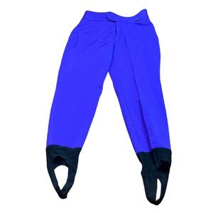 Schoeller Skifans Purple Stirrup Ski Pants Size 12 Vintage Women